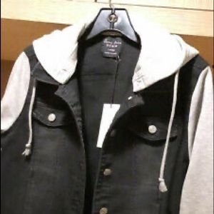 ISO😊 Love Tree black/charcoal denim jacket